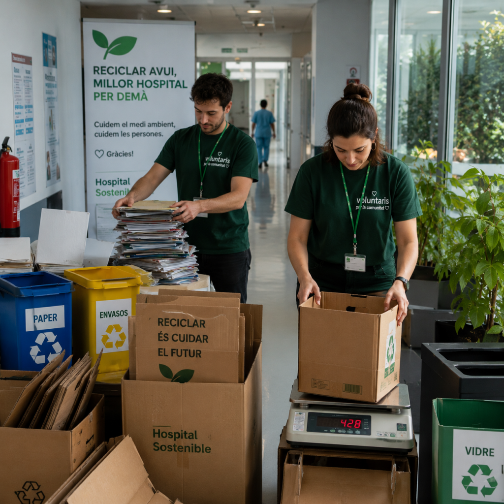 Papel reciclado · Hospital Sagrat Cor