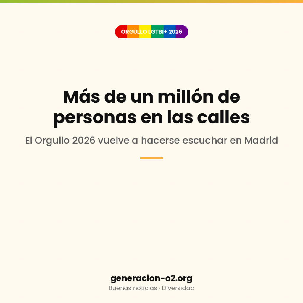 Más de un millón de personas en las calles: el Orgullo 2026 vuelve a hacerse escuchar