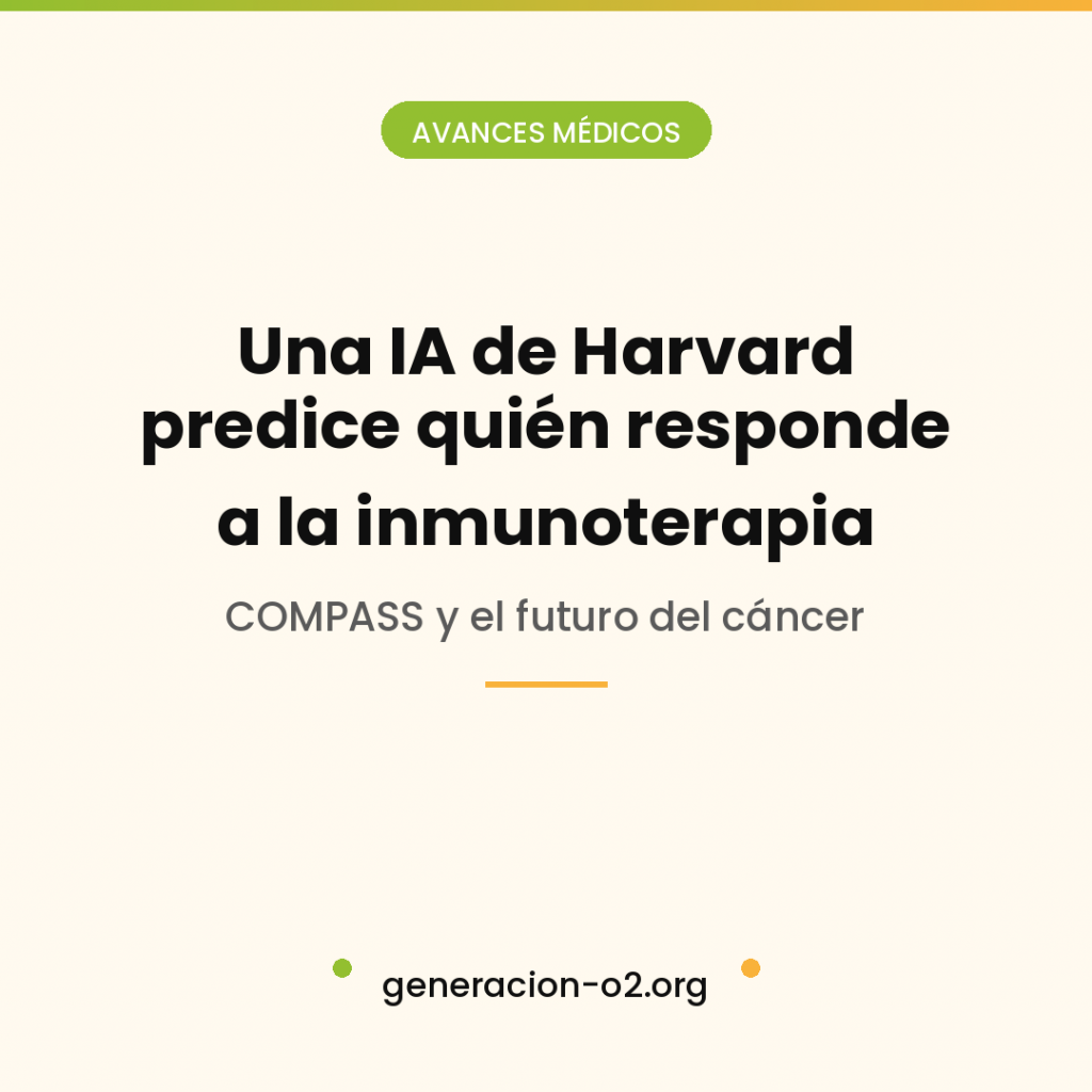 Una IA de Harvard aprende a predecir quién responderá a la inmunoterapia contra el cáncer