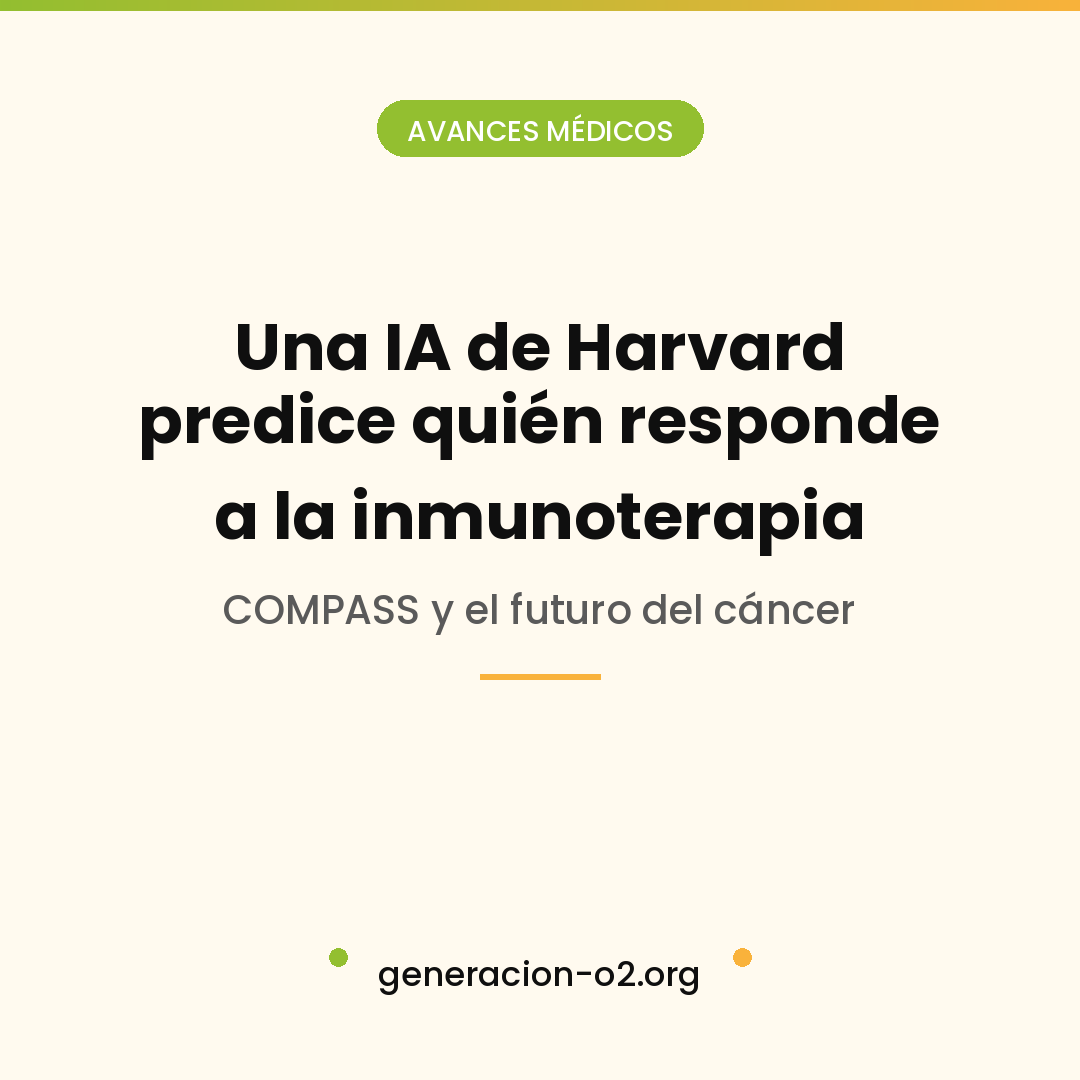 Una IA de Harvard aprende a predecir quién responderá a la inmunoterapia contra el cáncer