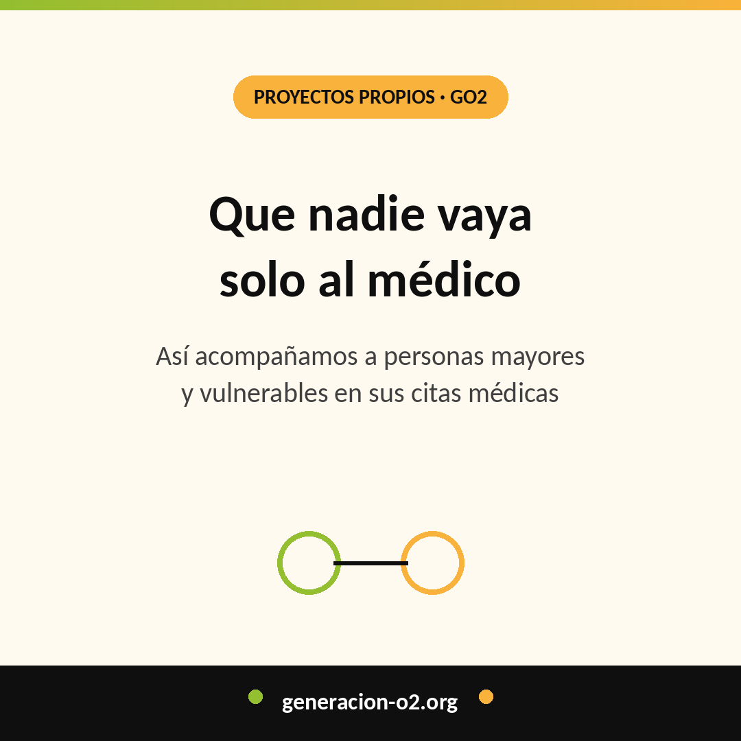 Que nadie vaya solo al médico: así acompañamos a personas mayores y vulnerables