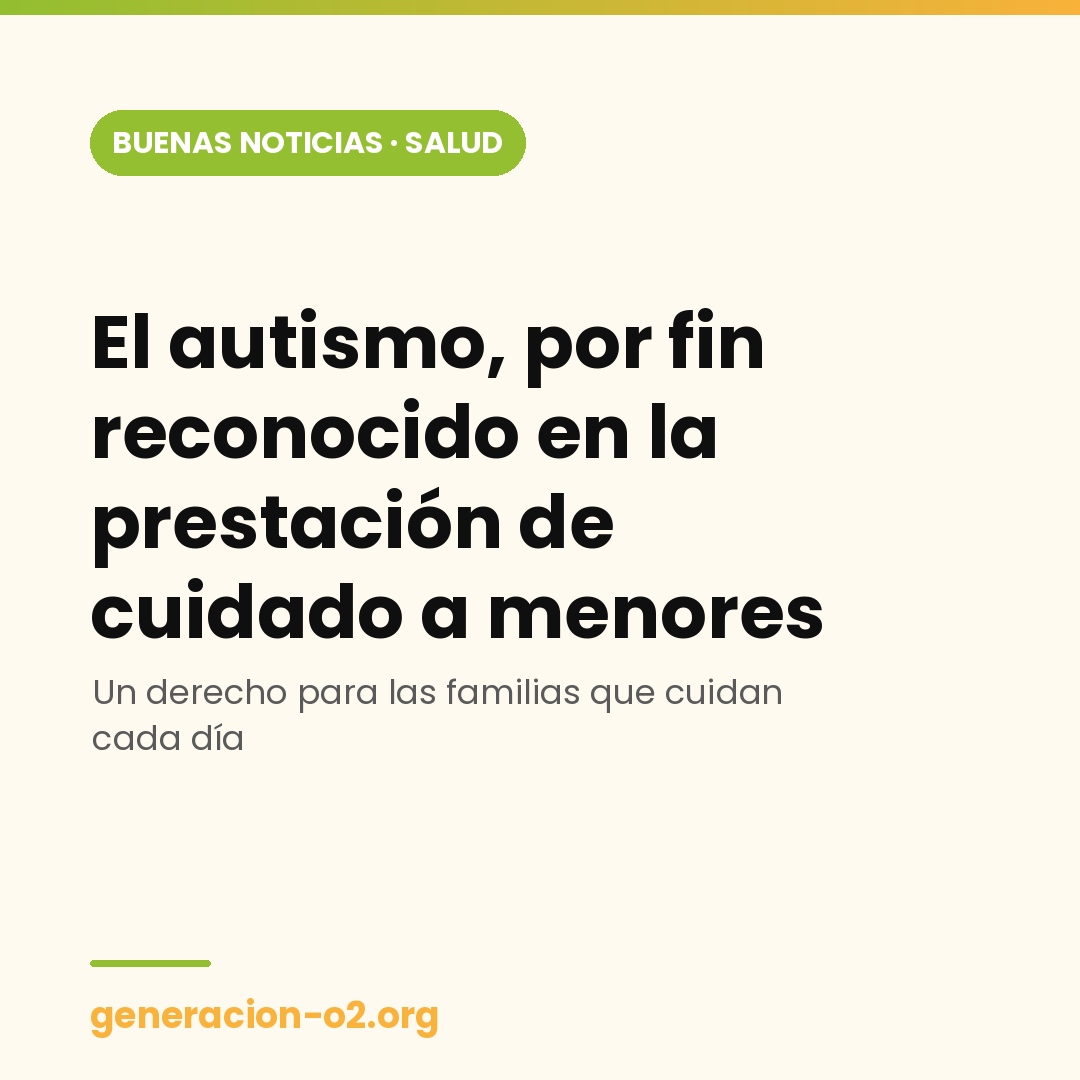 El autismo, reconocido en la prestación CUME: una buena noticia para las familias que cuidan