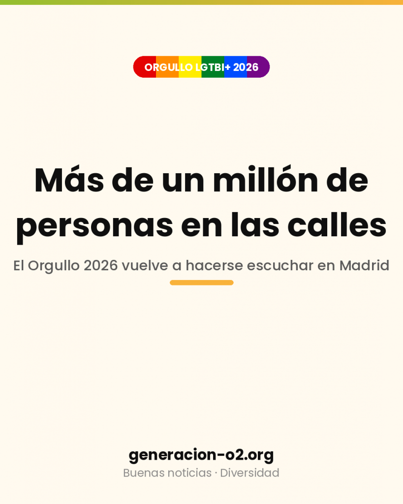 Más de un millón de personas en las calles: el Orgullo 2026 vuelve a hacerse escuchar