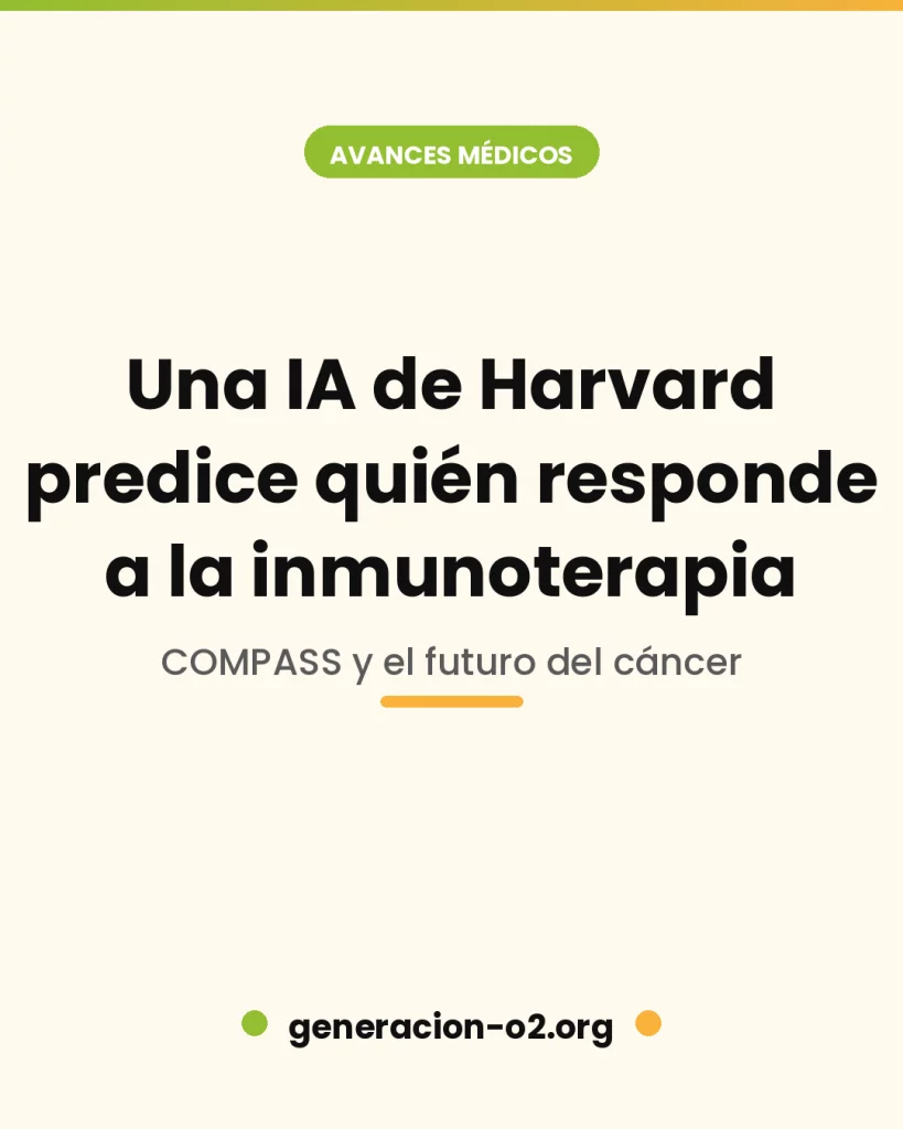 Una IA de Harvard aprende a predecir quién responderá a la inmunoterapia contra el cáncer