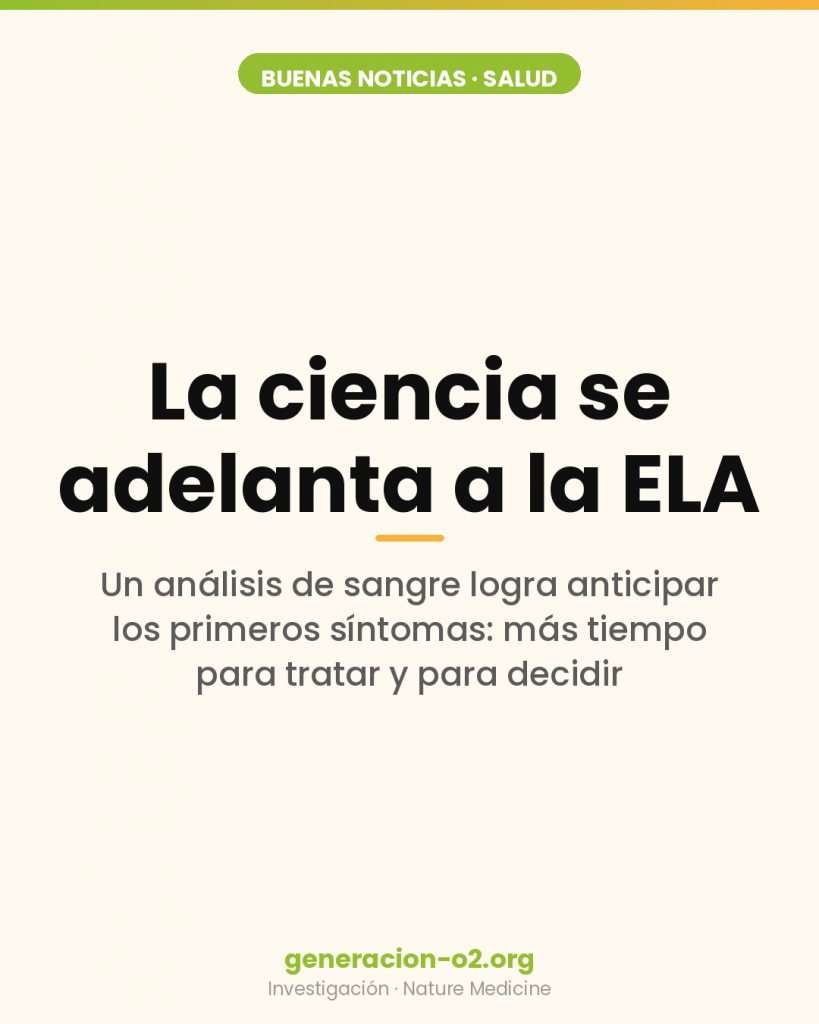 La ciencia se adelanta a la ELA: un análisis de sangre anticipa los síntomas