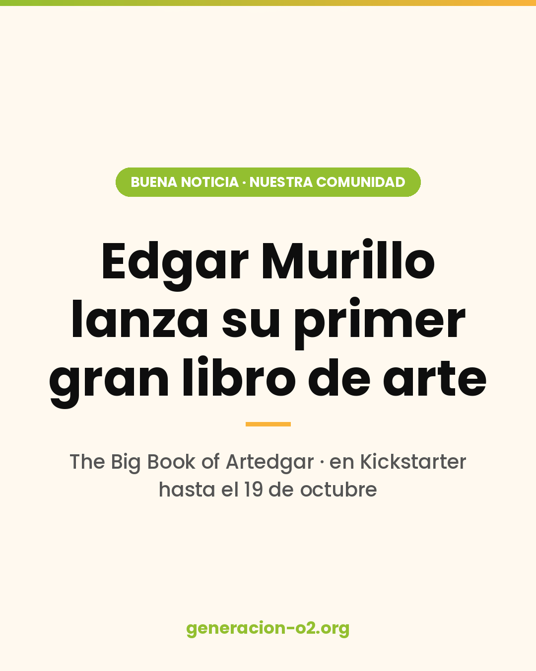 Edgar Murillo, de nuestro equipo de Cultura, lanza su primer libro de arte: The Big Book of Artedgar