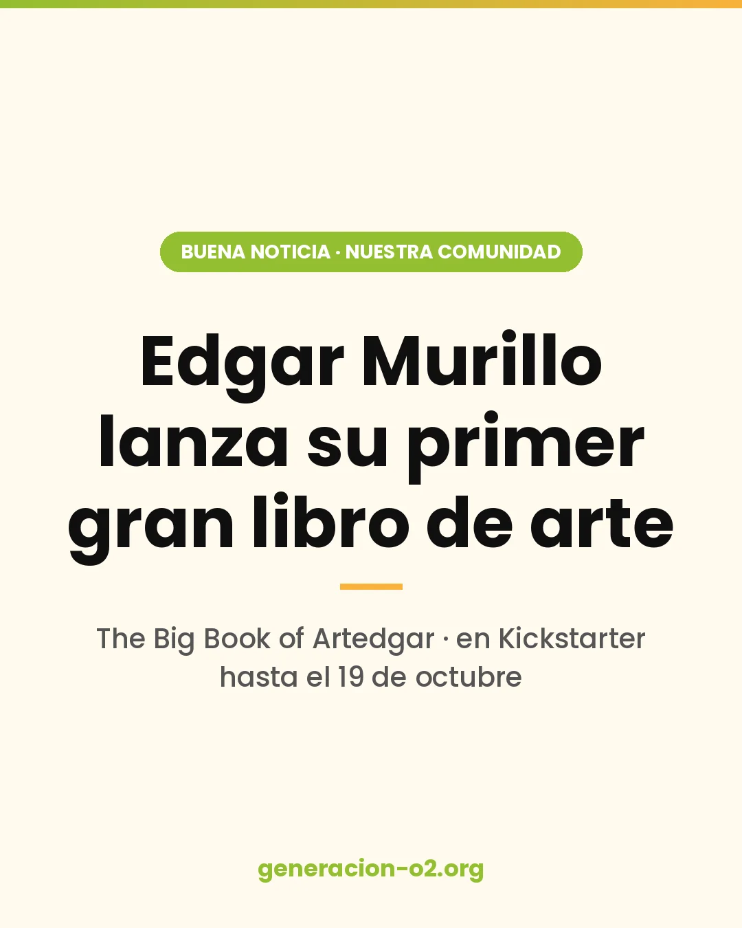 Edgar Murillo, de nuestro equipo de Cultura, lanza su primer libro de arte: The Big Book of Artedgar