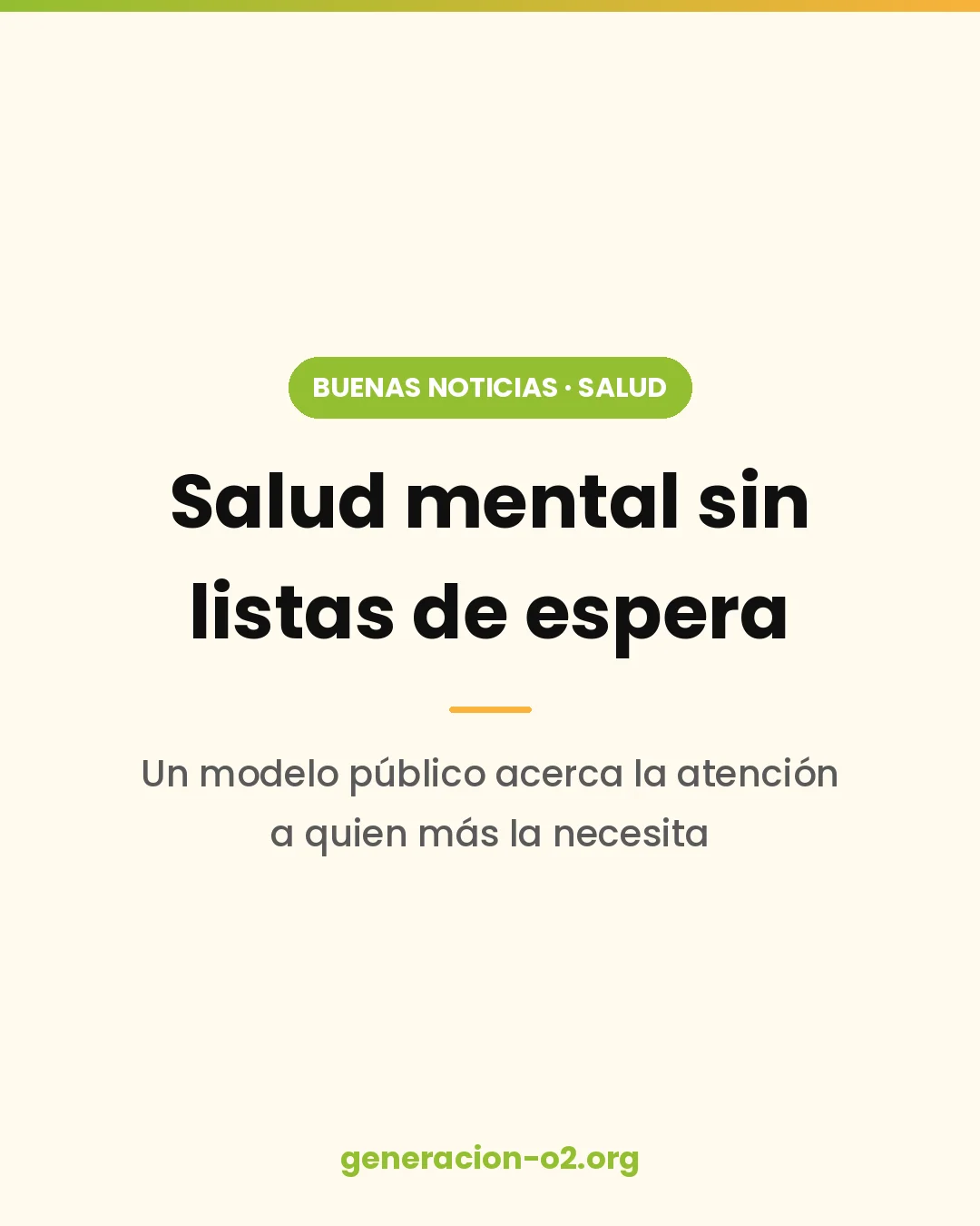 Salud mental sin listas de espera: un modelo público que acerca la atención a quien la necesita