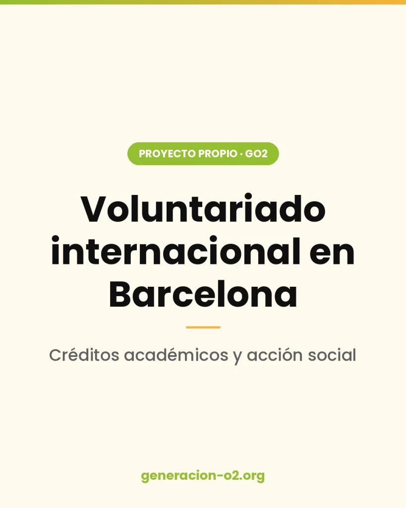 Voluntariado internacional en Go2: tu universidad, abierta al mundo